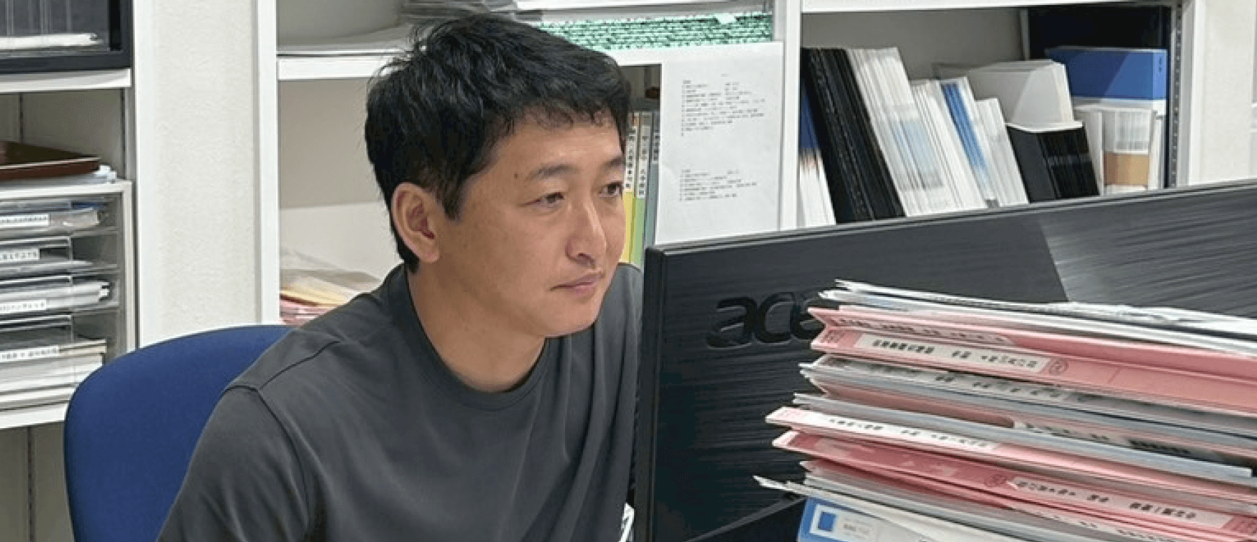 上田さん仕事風景